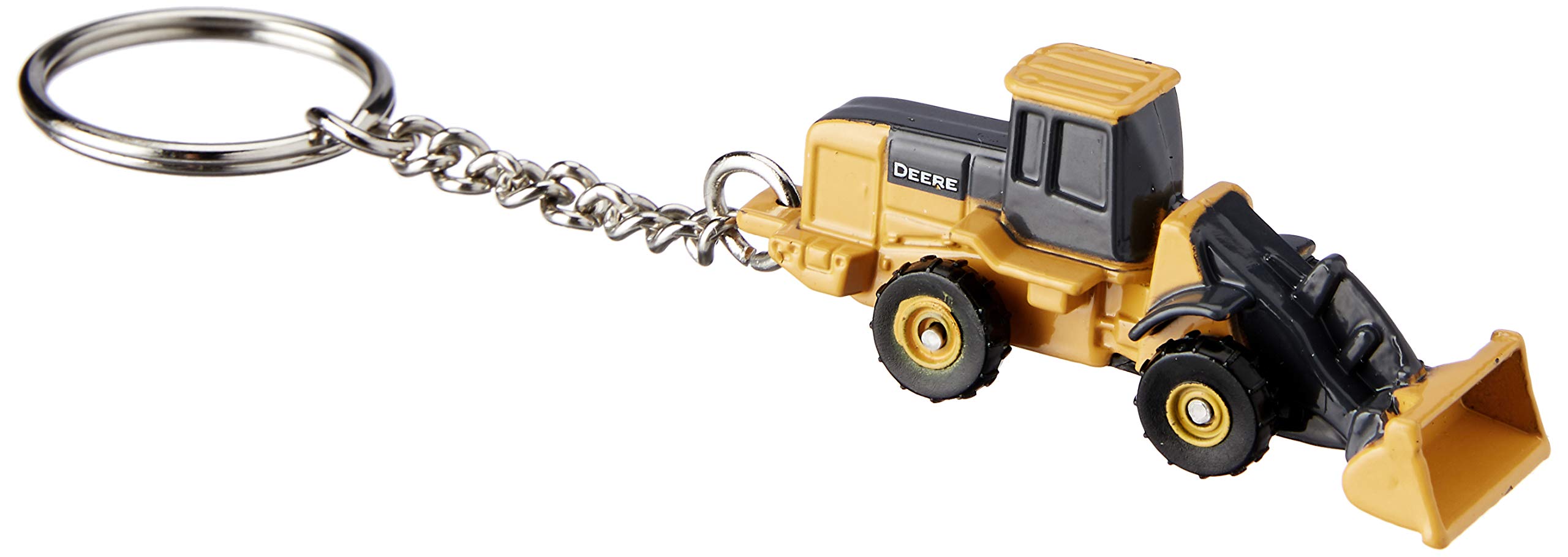 John Deere ERTL Toy Wheel Loader Keychain - Mini Construction Vehicle Keyring for Kids & Collectors - Perfect for Keychains, Backpacks, Gifts & Construction Enthusiasts