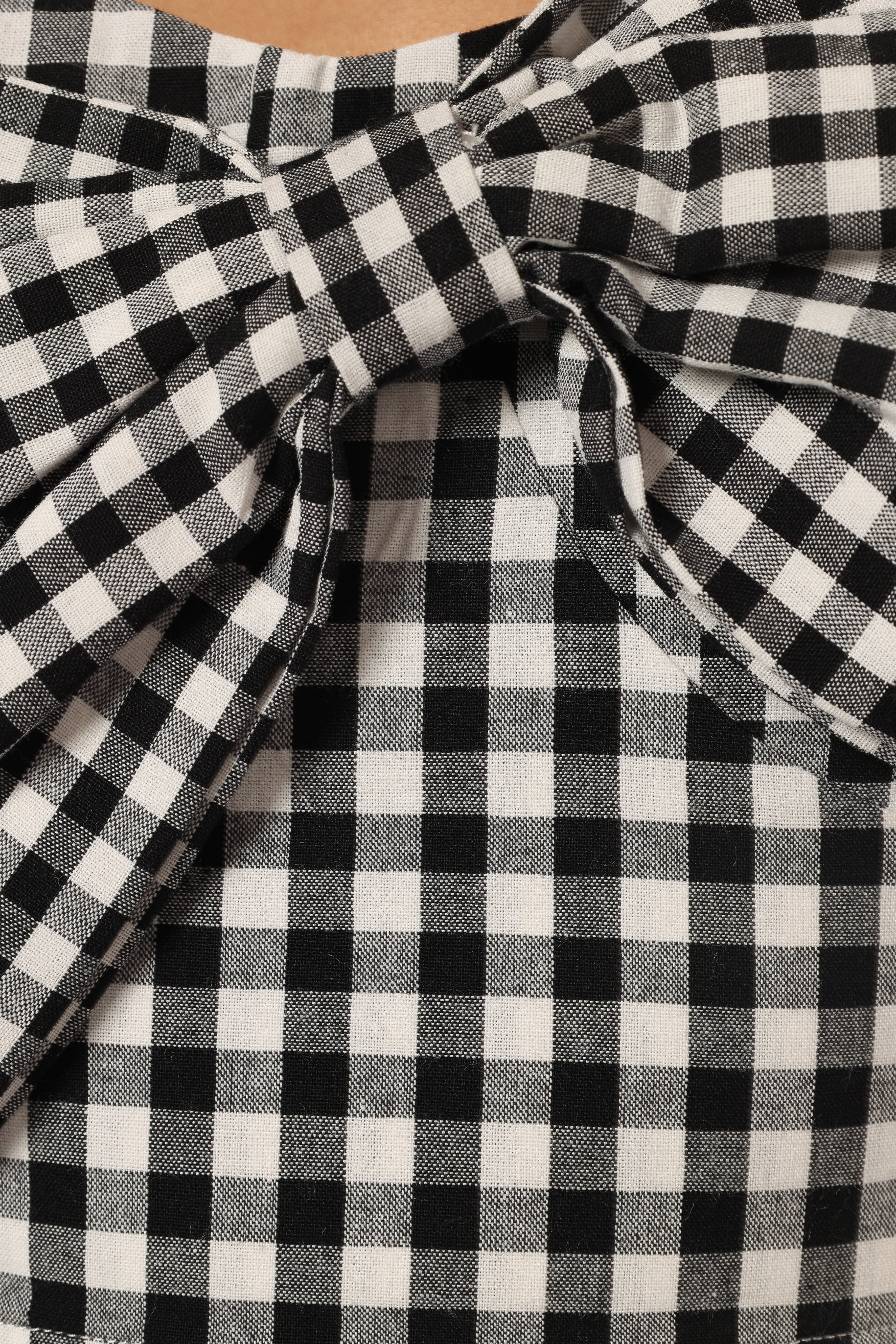 Bambi Top - Black Gingham Checkered Blouse for Women | Casual Summer Tops | Perfect for Beach, Picnic & Date Night Outfits