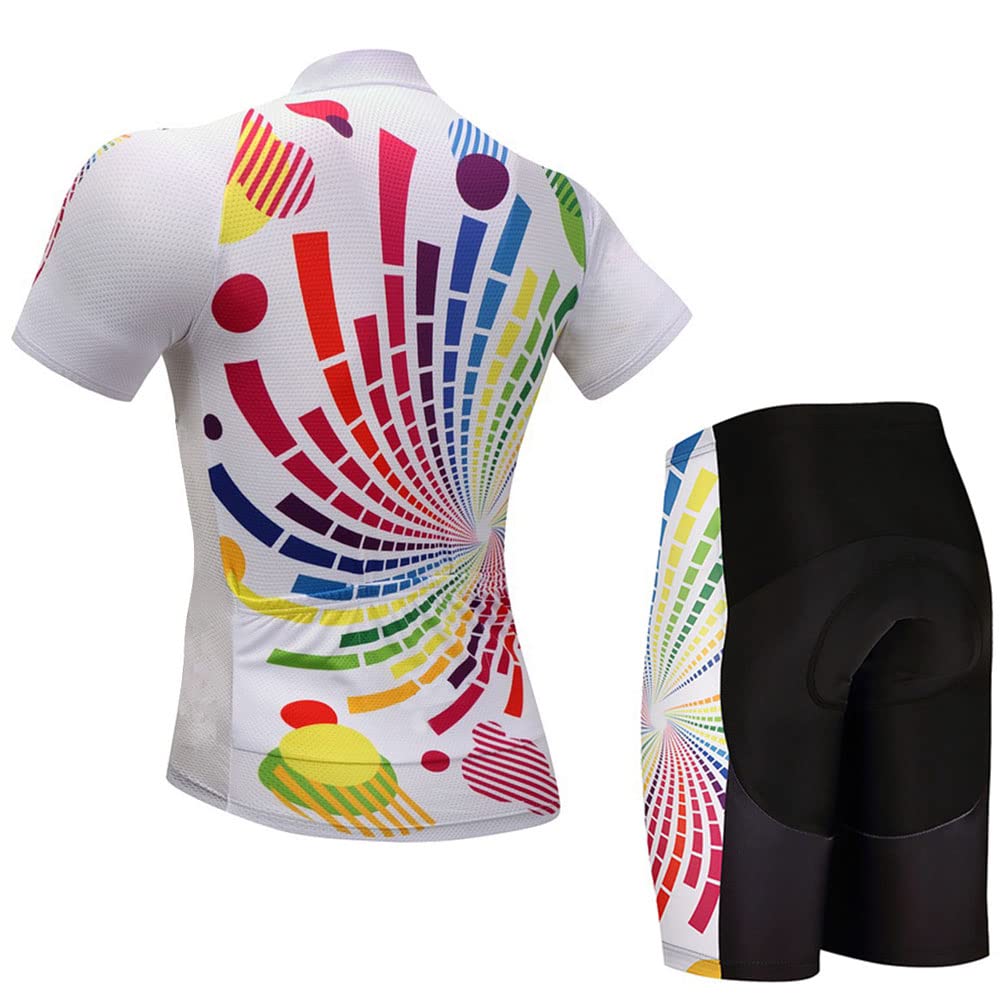 Uriah Women's Cycling Jersey and Shorts Set - Breathable Short Sleeve Bike Outfit for Road & Mountain Biking | Perfect for Cycling, Spinning & Outdoor Sports