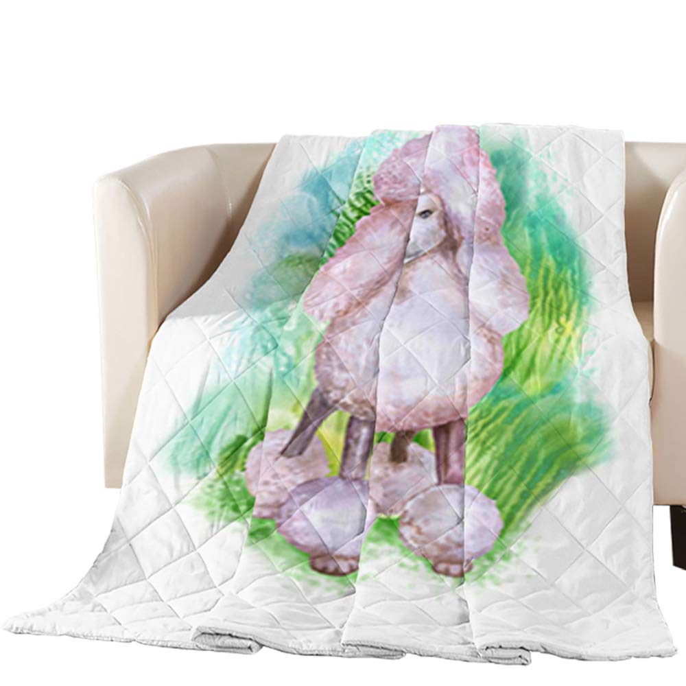 LEO BON Quilted Dog Blanket - Soft Microfiber Pet Throw for Bed & Couch - 82x85 Inch - Perfect for Cozy Nights & Pet Lovers