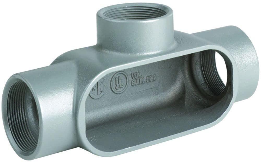 1-1/2 Inch Iron Conduit Outlet Body - Heavy Duty Electrical Conduit Fitting for Commercial & Industrial Wiring Applications