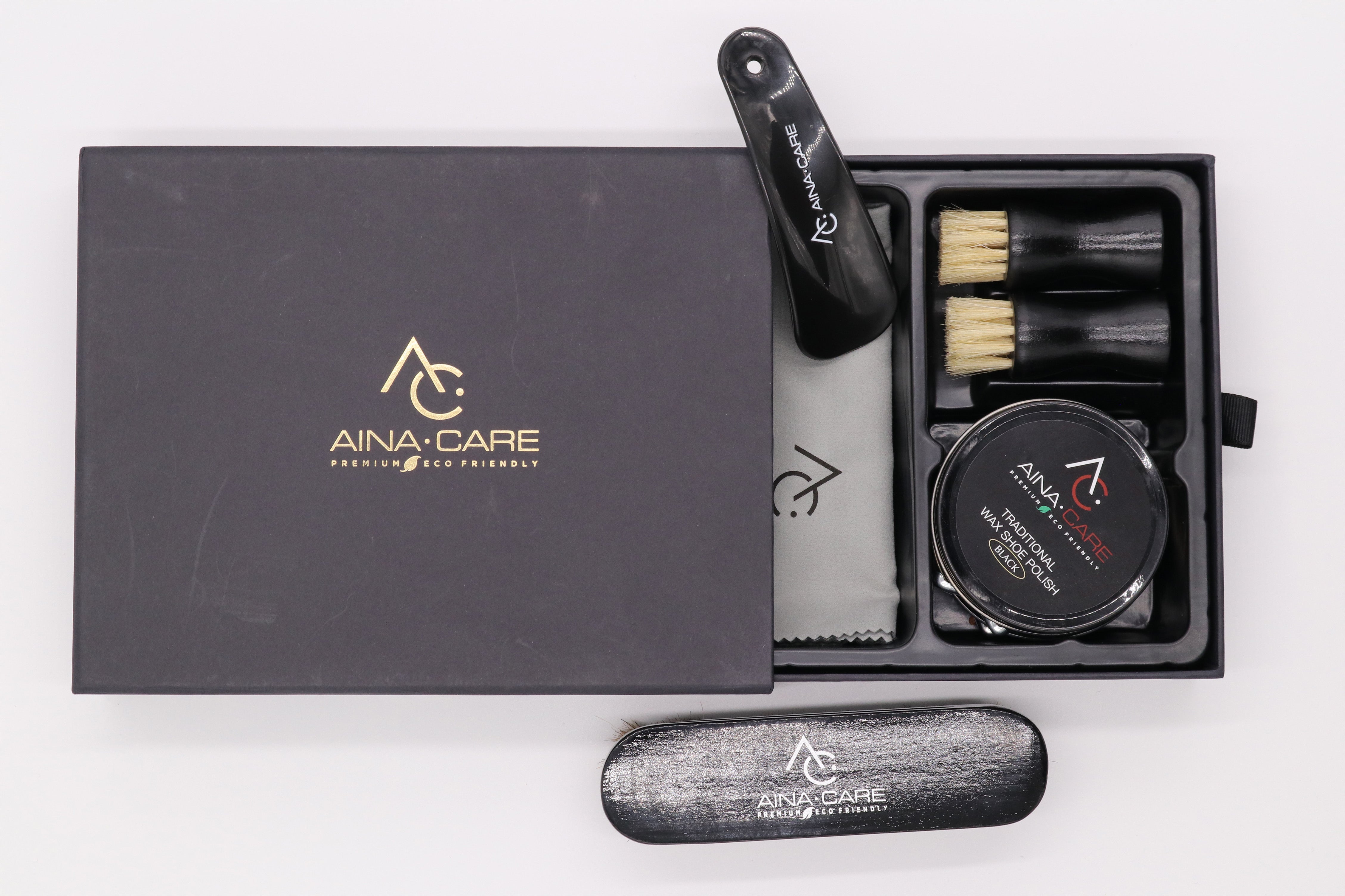 Premium II Shoe Polish Kit - Professional Leather Shoe Care Set for Men & Women | Restores Shine & Protects | Perfect for Dress Shoes, Boots & Leather Accessories | Home, Office & Travel Essential