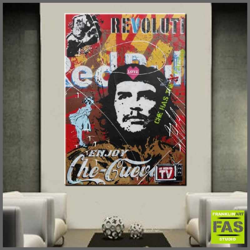Urban Pop Che Guevara Graphic T-Shirt - Vintage Revolution Style - Perfect for Casual Wear & Street Fashion