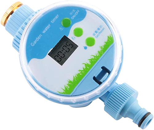 Rouroumaoyi Smart Irrigation Timer - 360° Rotating Automatic Garden Watering System with Electronic Control for Flowers & Plants | Battery Operated (Batteries Not Included) | Perfect for Lawn, Greenhouse & Drip Irrigation Systems