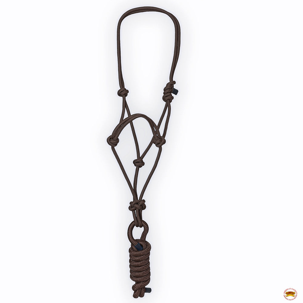8 Ft Hilason Western Nylon Heavy Duty Horse Lead Rope Halter - Durable Multi-Colored Bridle for Training, Trail Riding & Ranch Work