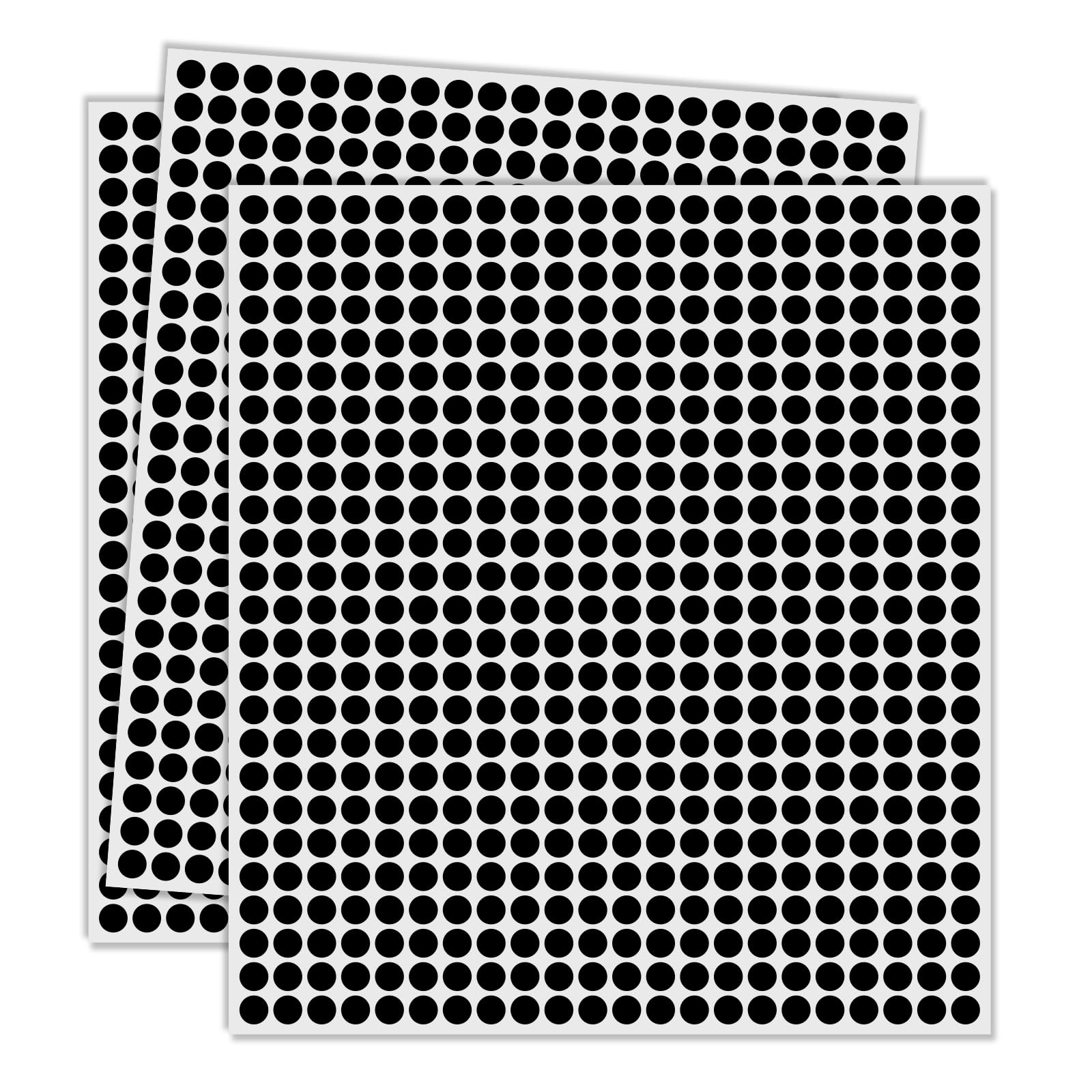 1/4 Inch Black Dot Stickers - 2750 PCS Color Coding Labels for Garage Sales, Pricing & Organizing (0.25 Inch Round Stickers) - Perfect for Yard Sales, Inventory Management & Office Organization