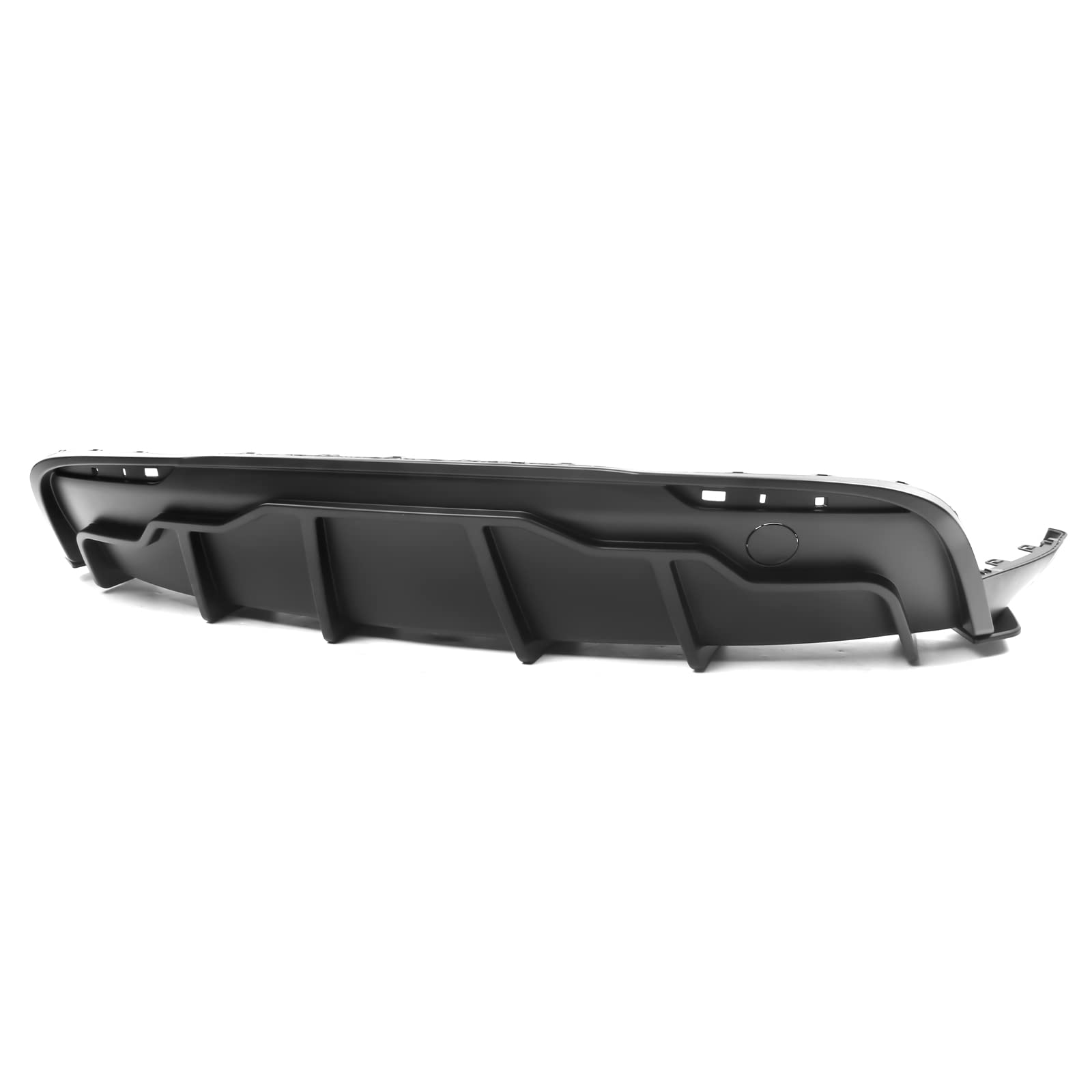 IKON MOTORSPORTS Rear Diffuser for 2020-2024 Tesla Model Y - Matte Black PP Rear Bumper Lip Shark Fin Splitter Replacement (3PC) | Upgrade Your Tesla's Aerodynamics & Style | Perfect for Car Enthusiasts & Performance Modifications