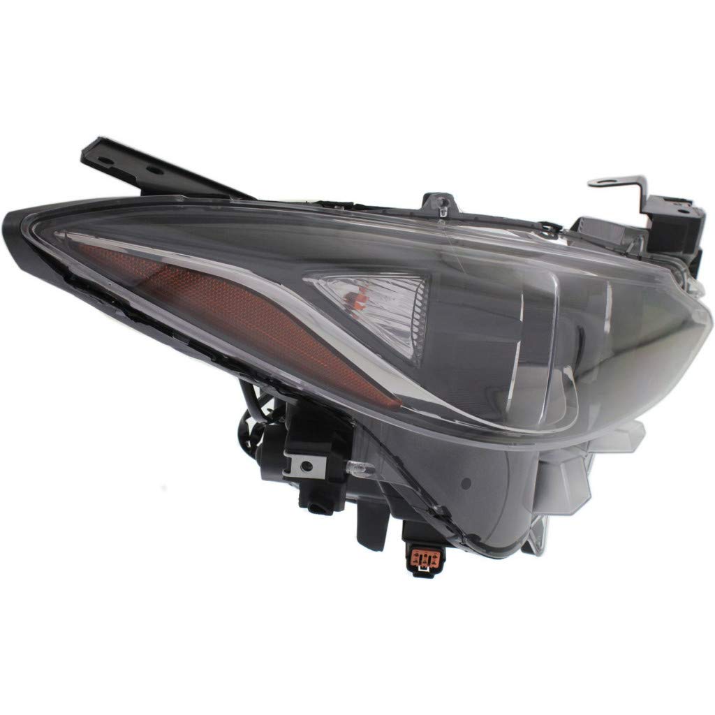 2014-2016 Mazda 3 Headlight Assembly - DOT Certified Replacement for Driver & Passenger Side (MA2502144 MA2503144) - Compatible with BPW9-51-0L0A/BPW9-51-0K0A - Includes Bulbs - Perfect for Mazda 3 Sedan Night Driving & Road Safety
