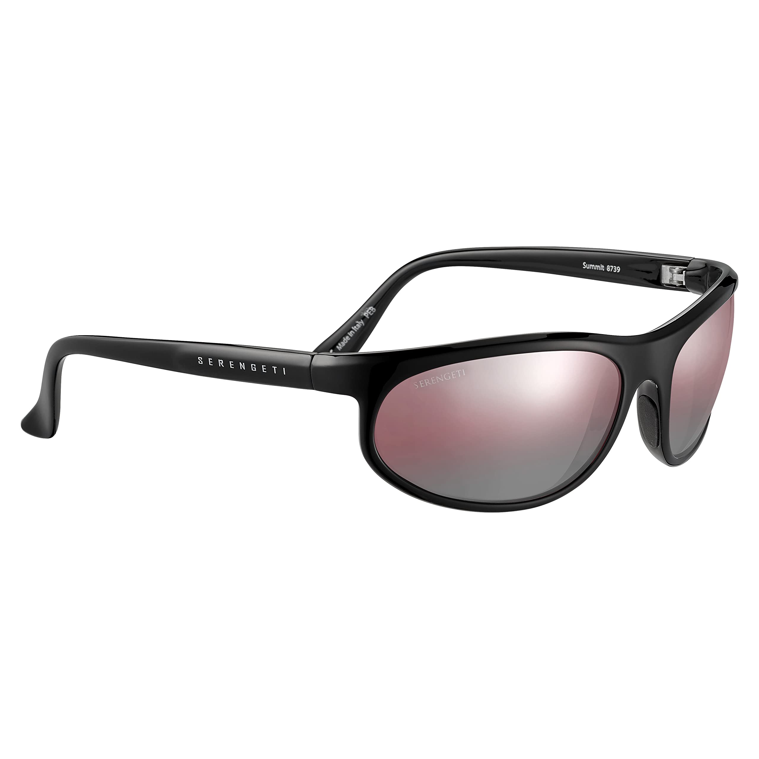 Serengeti Summit Polarized Sedona Bi-Mirror Men's Sunglasses - Lightweight Wrap-Around Sunglasses with Photochromic UV Protection for Outdoor Sports & Driving