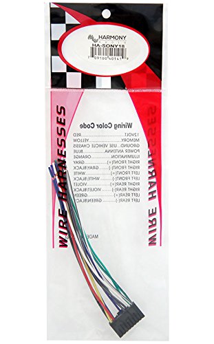 Compatible with Sony XR-4750 Aftermarket Stereo Radio Receiver Replacement Wire Harness Cable - Perfect for Car Audio Installation & DIY Upgrades