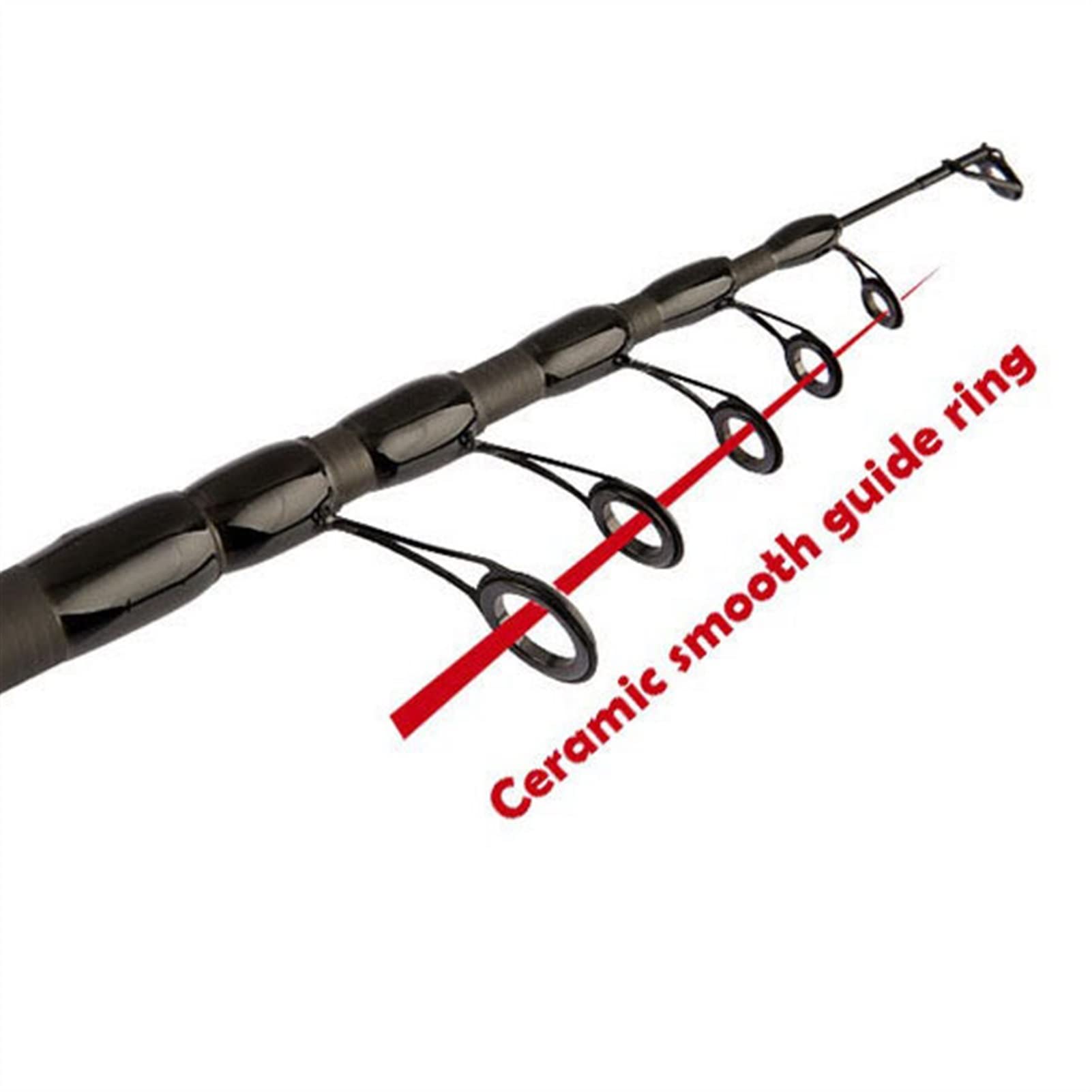 Premium Carbon Fiber Telescopic Fishing Rod 1.8m-3.0m Medium Power - Portable Spinning & Casting Rod for Freshwater, Saltwater, Surf Fishing - Ideal for Travel, Camping & Beach Fishing Adventures