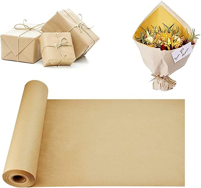 Premium Brown Kraft Wrapping Paper Roll - 20