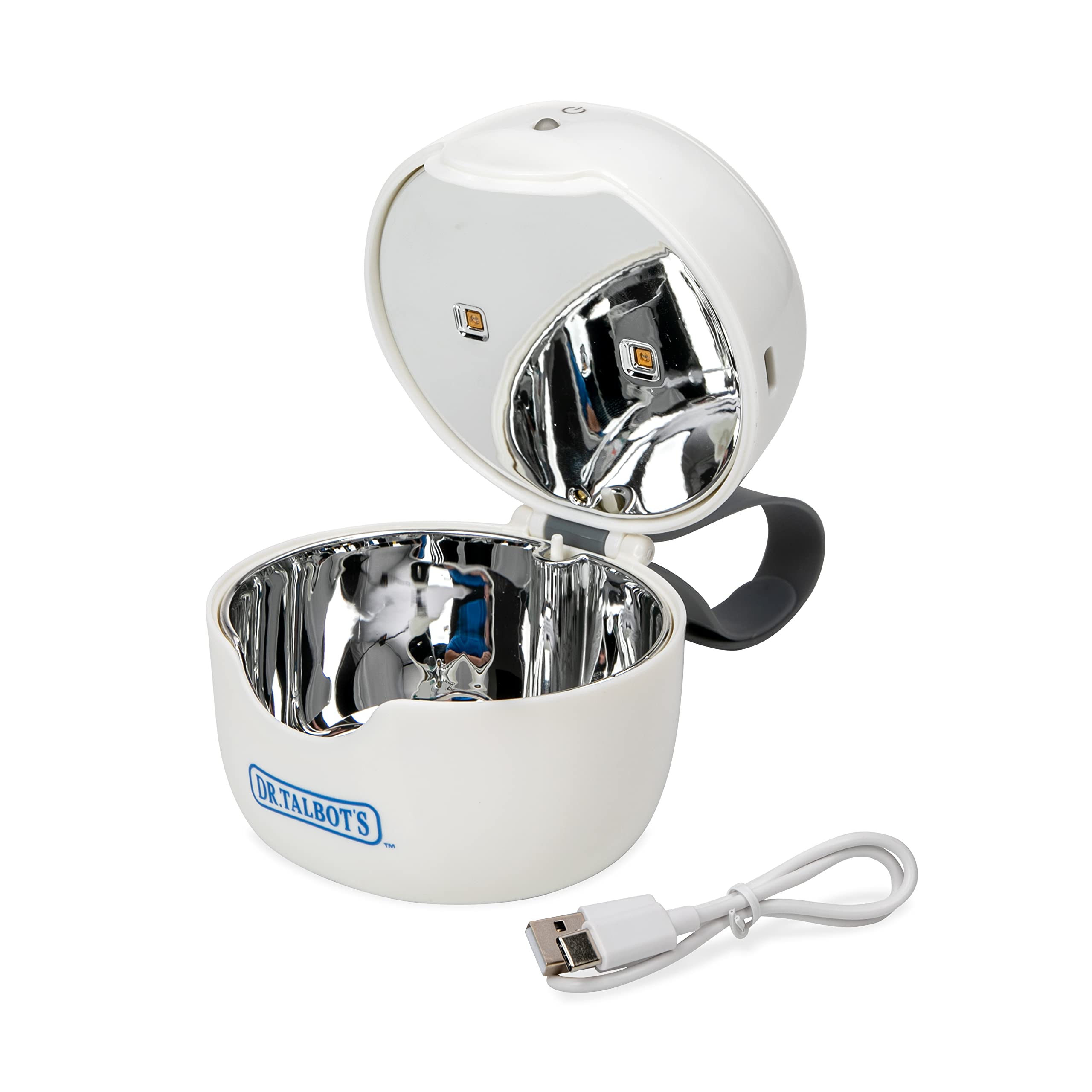 Dr. Talbot's Portable UV-C Sterilizer for Pacifiers, Baby Bottles & Small Items - Compact & Travel-Friendly White Sterilizing Device - Perfect for Diaper Bags, Strollers & On-The-Go Use