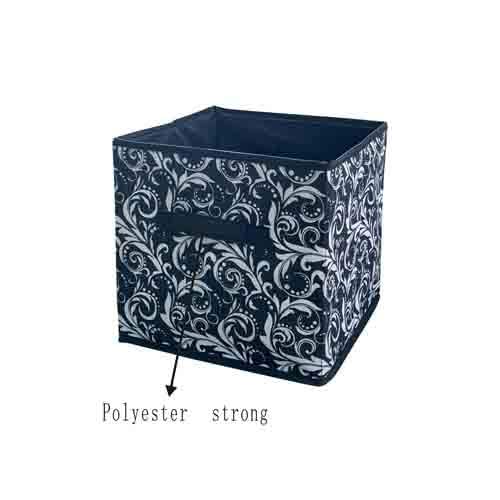 6-Pack Fabric Storage Bins - Black Floral Home Organizer Cube Baskets for Closet, Shelves & Toy Storage | Space-Saving Household Storage Solution