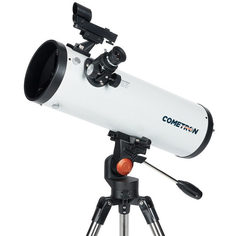Cometron 114AZ Telescope for Adults & Kids - 114mm Aperture Refractor Telescope with Tripod & Accessories - Perfect for Stargazing, Moon Viewing & Astronomy Beginners (Home, Camping, Backyard Use)