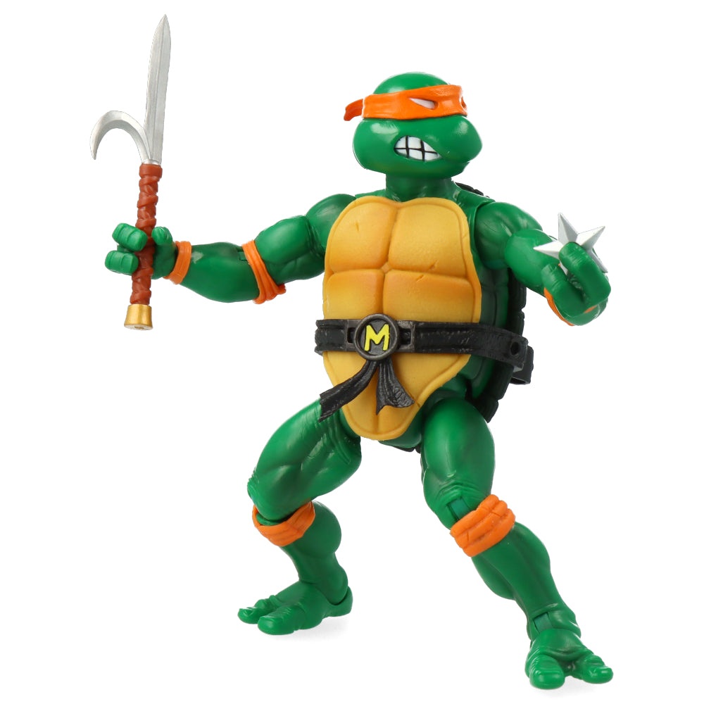 Michelangelo Teenage Mutant Ninja Turtles (TMNT) Ultimates Action Figure - Collectible Toy for Fans & Display