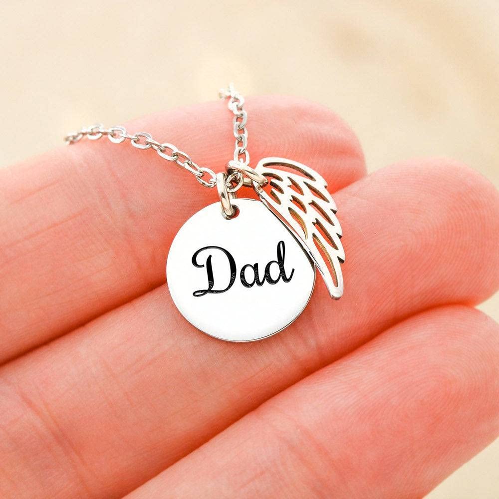 Never Fade Away Memorial Necklace - Sympathy Gift for Loss of Father or Parent - Thoughtful Bereavement Jewelry for Grieving Daughters, Wives & Family - Perfect for Remembrance Ceremonies, Memorial Services & Comforting Loved Ones