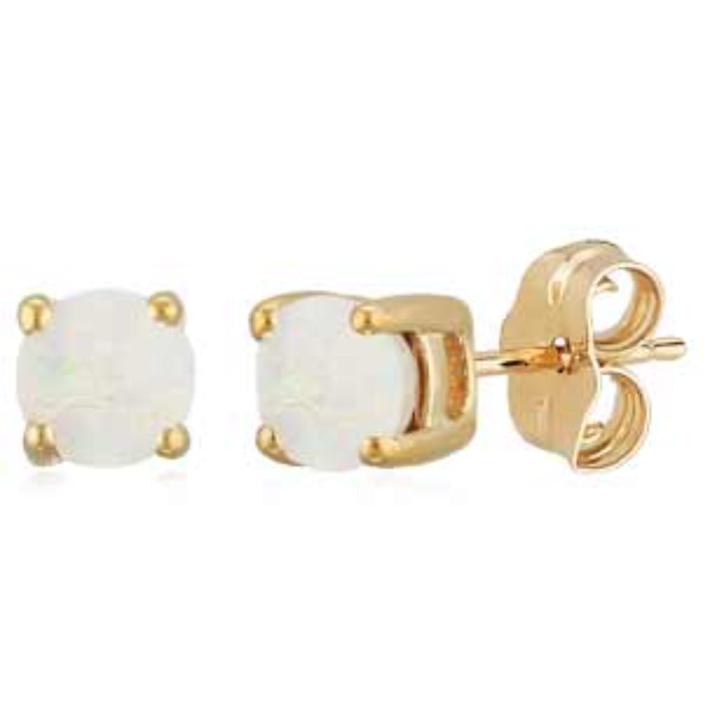 14K Gold Gemstone Stud Earrings for Women - Dainty & Elegant Jewelry Gift for Birthday, Anniversary, Valentine's Day - Perfect for Everyday Wear & Special Occasions