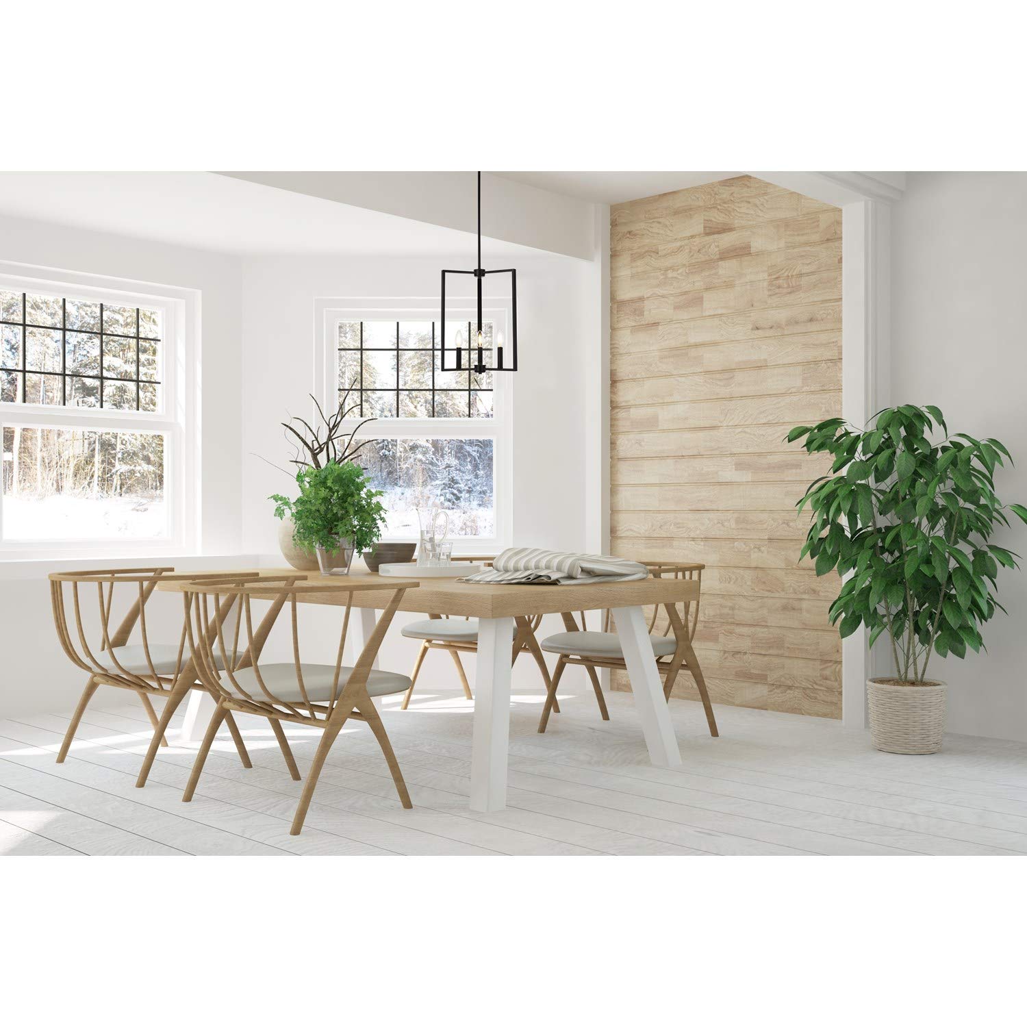 Vino 3-Light Black Pendant Lighting Fixture - Perfect for Kitchen Island, Dining Room, and Entryway Lighting