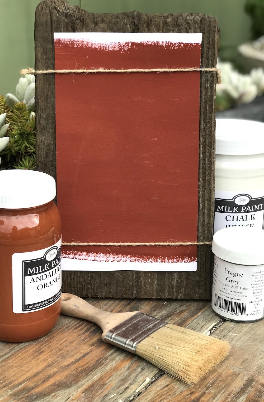 Sinopia All Natural Artisanal Milk Paint - Terra Cotta (1 Gallon) for Furniture, Cabinets & Home Decor Projects | Eco-Friendly DIY Paint
