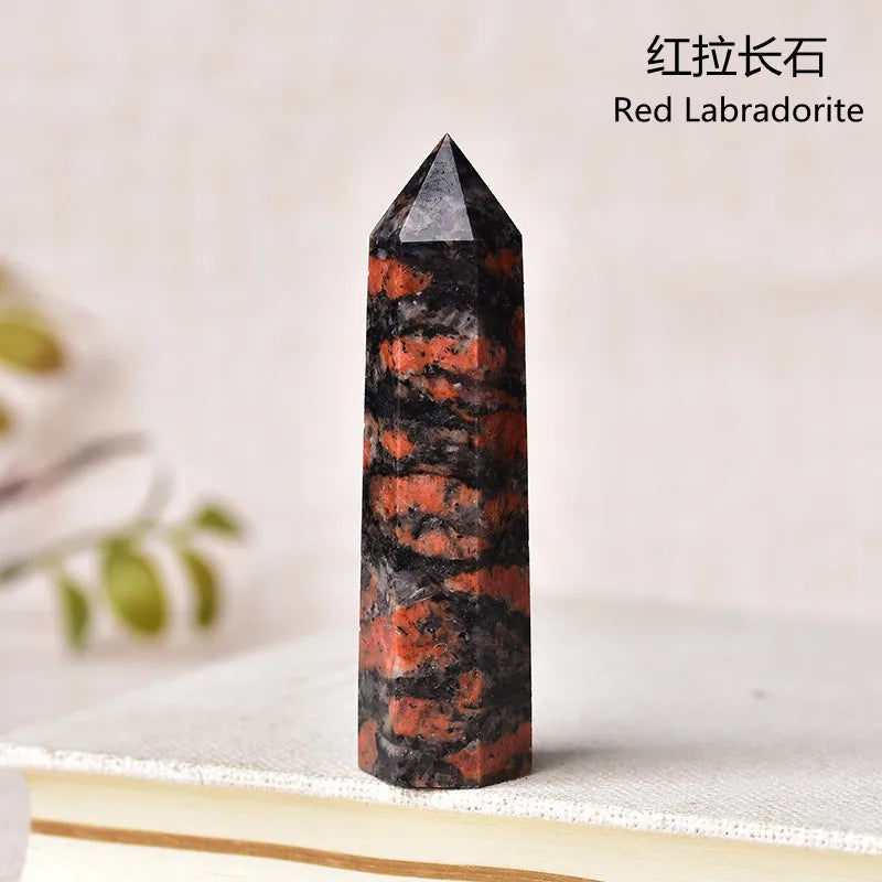 Natural Green Moss Agate Crystal Point - 60-70mm Transparent Quartz Stone for Home Decor, Feng Shui, Jewelry Making & Healing Meditation (1PC)