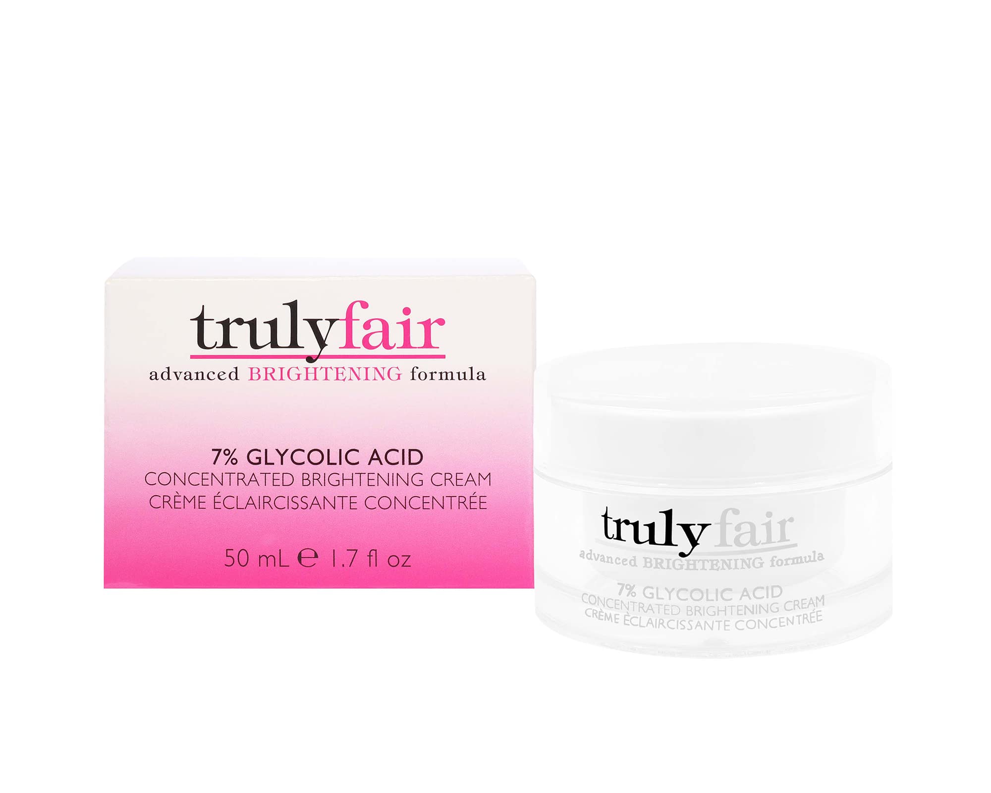 Vitamin C Serum & Glycolic Acid Cream Set - 1oz Brightening Serum + 1.7oz Exfoliating Face Cream - Anti-Aging Skincare Kit with Moisturizing Formula - Paraben Free for Women - Perfect for Daily Glow Routine & Nighttime Skin Repair