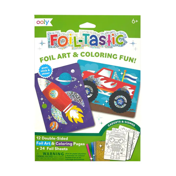 Foil Tastic Foil Art Kit for Kids - Creative DIY Craft Set with Metallic Foil Sheets & Stickers - Perfect for Birthday Gifts, Party Favors, and Classroom Art Projects