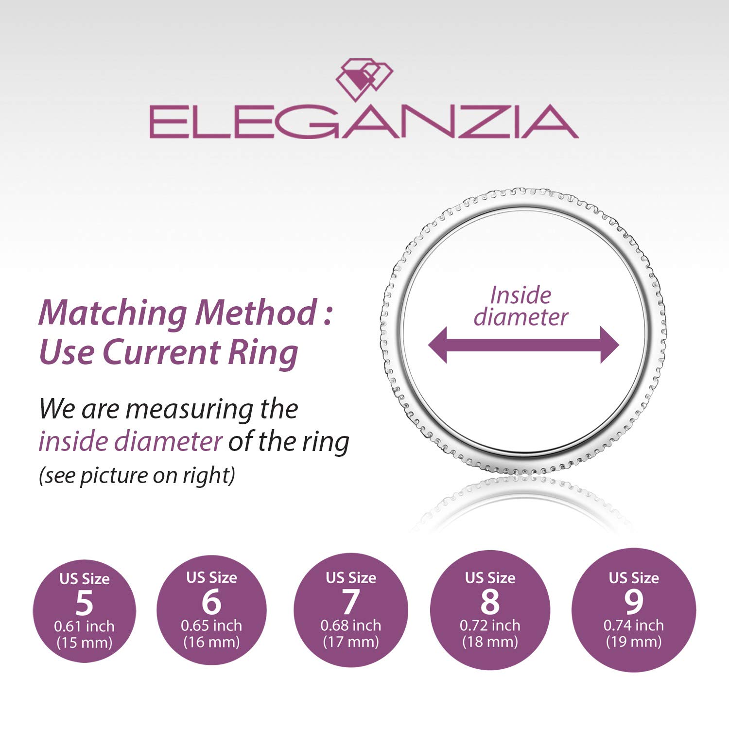 Elegant Stackable Sterling Silver CZ Eternity Rings for Women - Cubic Zirconia Wedding Bands, Promise Rings for Girlfriend & Teen Girls (Sizes 5-9) | Perfect for Anniversaries, Valentines Day Gifts & Everyday Layering Jewelry