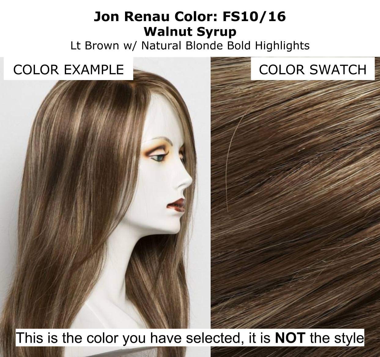 Jon Renau Jessica Wig Bundle - 4 Items Including FS10/16 Color Wig, Christy's Wigs Q&A Booklet, BeautiMark Synthetic Shampoo & Wide Tooth Comb | Perfect for Hair Care, Styling & Maintenance