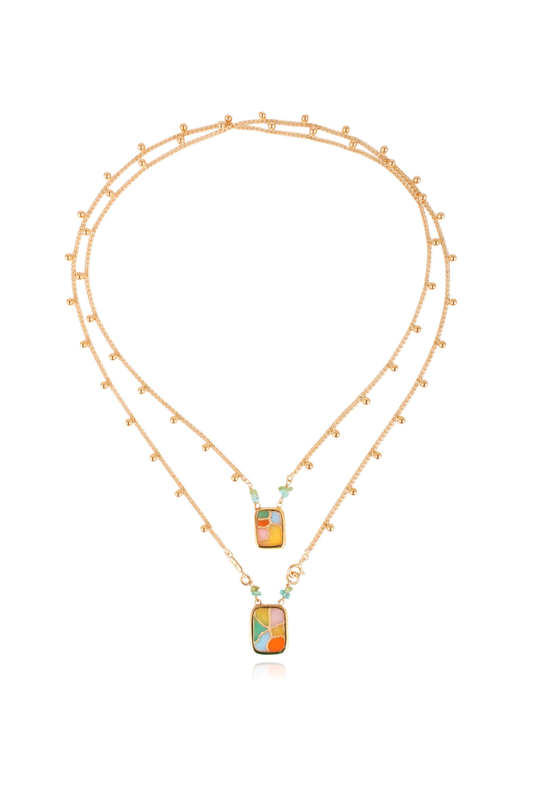 Gas Bijoux Scap Necklace Sun - Elegant Gold Plated Pendant Necklace for Women, Perfect for Casual Wear, Date Night & Beach Vacation Jewelry