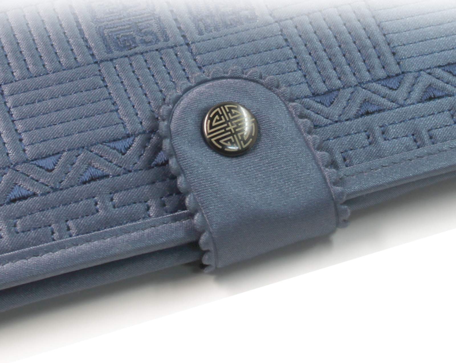 Premium Korean Handmade Silk Quilted Women's Wallet - President's Wallet Version 2 (Navy Blue) | Elegant Gift for Women, Business Professionals & Special Occasions