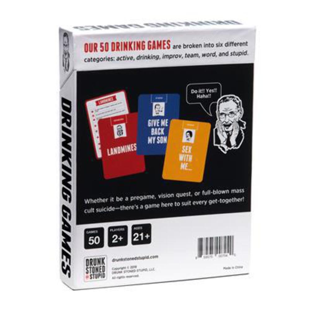50 Fun Drinking Game Cards for Parties & Social Gatherings - Perfect for Non-Drinkers & Beginners | Great for Game Nights, College Events & Adult Get-Togethers