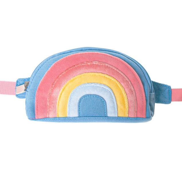 RKH Rainbow Bright Bum Bag - Waterproof Waist Pack for Running, Travel & Festivals - Stylish Unisex Fanny Pack with Adjustable Belt for Men & Women