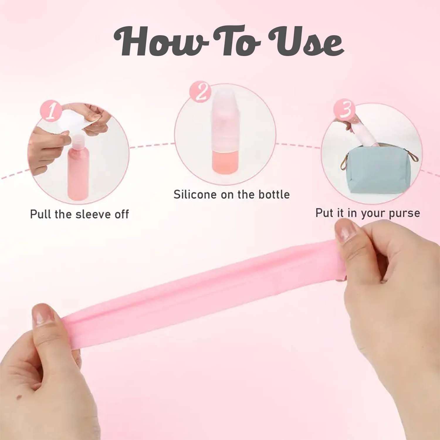 **Leak Proof Silicone Sleeves for Travel Bottles (4-Pack) - Reusable Toiletry Container Covers for Shampoo, Lotion & Cosmetics - Perfect for Airplane Carry-On, Gym Bag & Vacation Essentials**