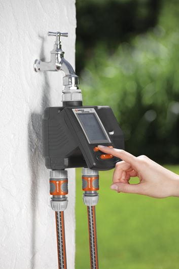 Gardena MultiControl Duo 1874-20 Water Timer - Dual Outlet Smart Irrigation Controller for Garden & Lawn - Perfect for Automated Watering Systems & Drip Irrigation