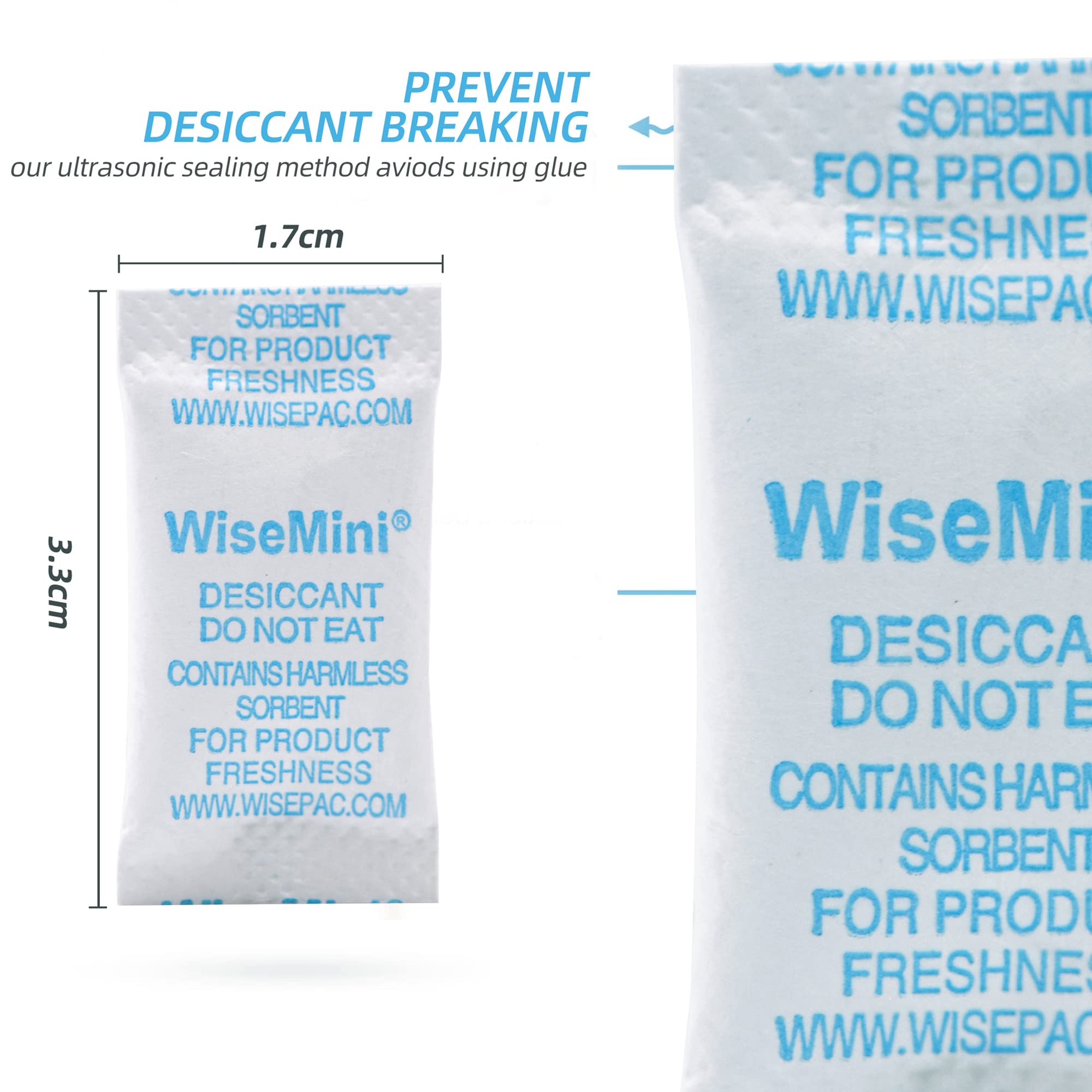 Wisesorb Silica Gel Packets - 1400 Packets (0.5g Each) | Food Grade Desiccant for Moisture Control | Ideal for Food Storage, Spice Jars, Medication Bottles & Electronics Protection