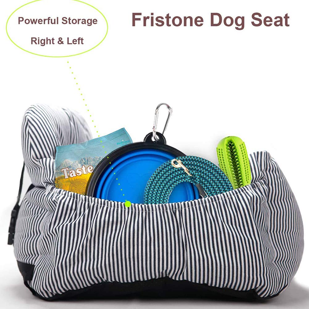 Dog Car Seat for Small to Medium Dogs - Puppy Booster Seat with Storage Pocket & Safety Leash | Soft, Comfortable & Washable Pet Travel Carrier | Perfect for Road Trips, Vet Visits & Daily Commutes