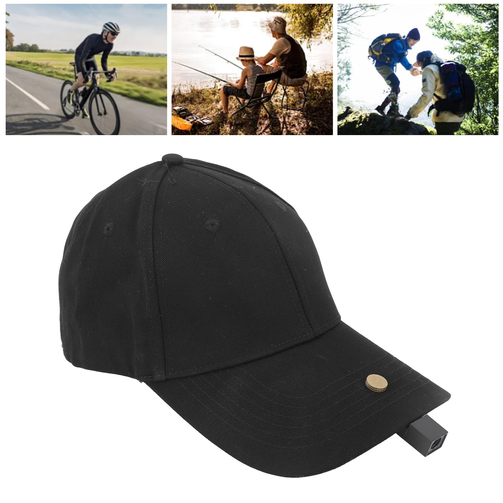 1080P Head Mounted Baseball Hat Camera - HD Sports Action Camera for Fishing, Driving, Riding & Outdoor Adventures - 500mAh Battery - Perfect for Hands-Free Recording of Baseball Games, Cycling & Extreme Sports