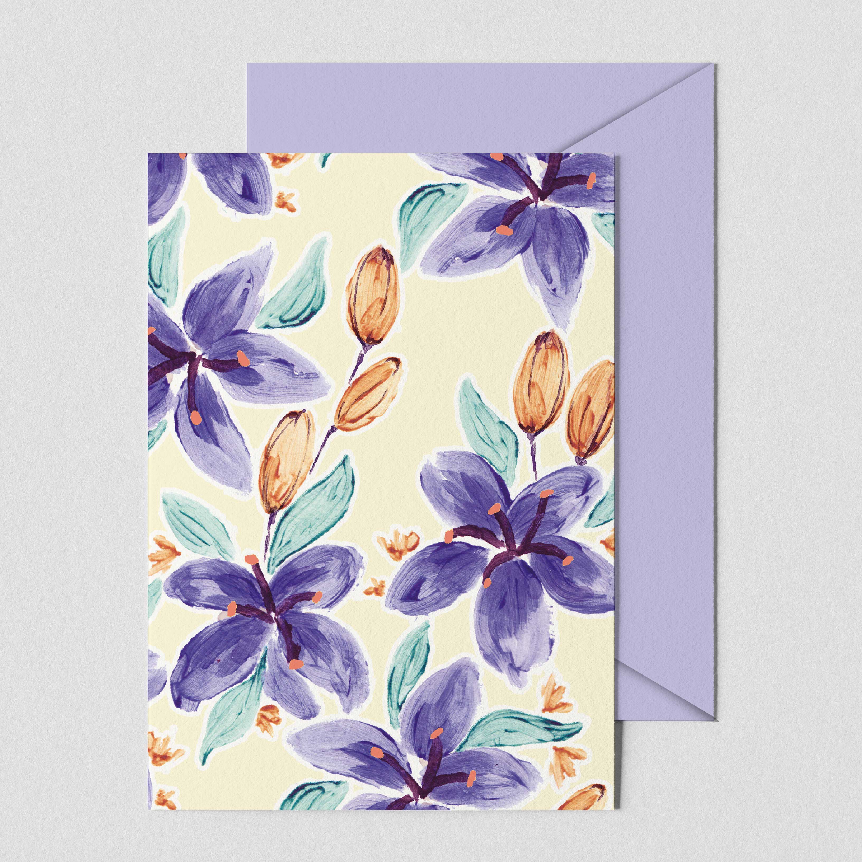 Floral Greeting Card - Elegant Flower Design for Birthdays, Anniversaries & Special Occasions | Perfect for Handwritten Messages & Gifts