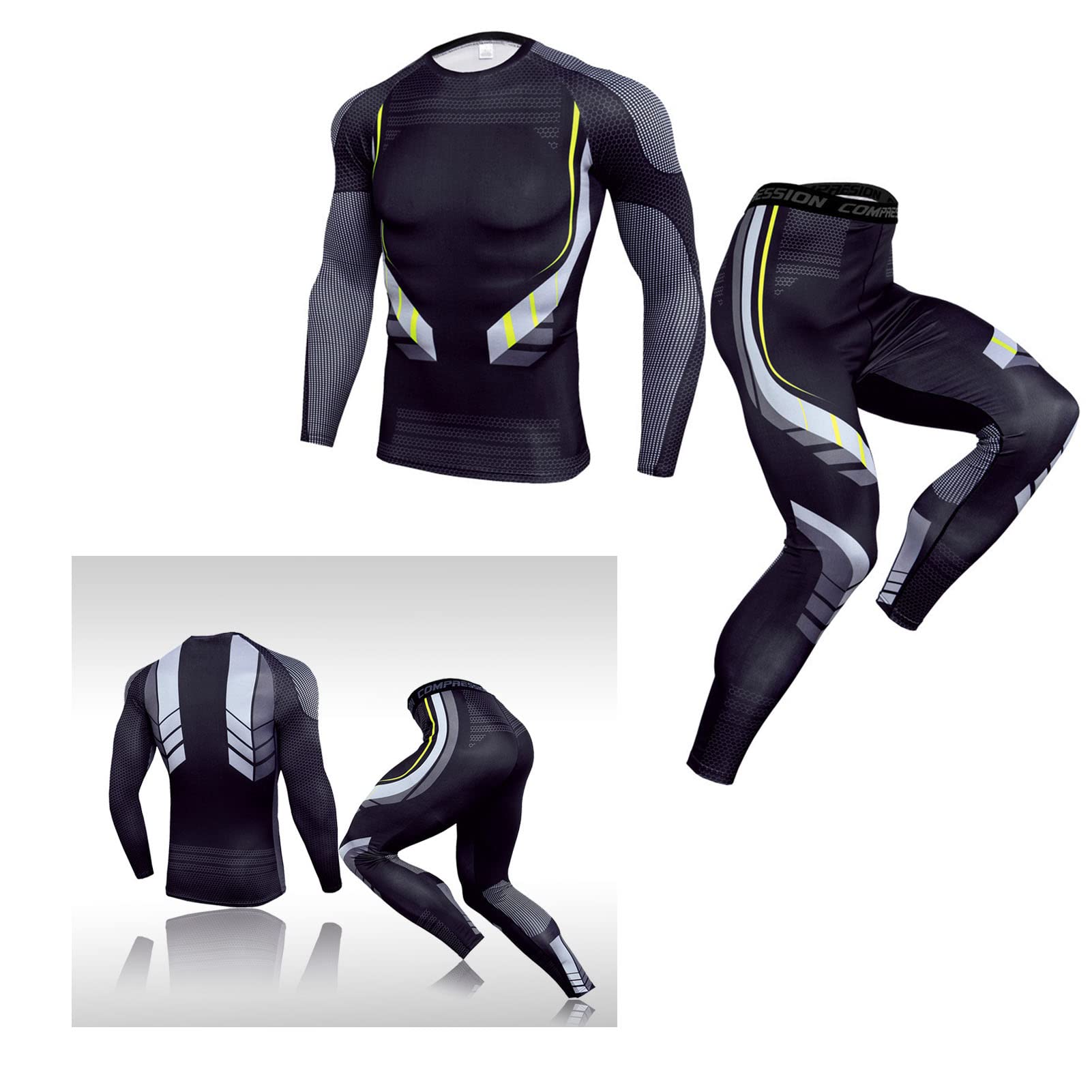 Men's 2-Piece Waterproof Fitness Training Suit - Soft, Breathable Workout Clothes for Gym & Outdoor Exercise | Perfect for Running, Yoga & Active Lifestyle