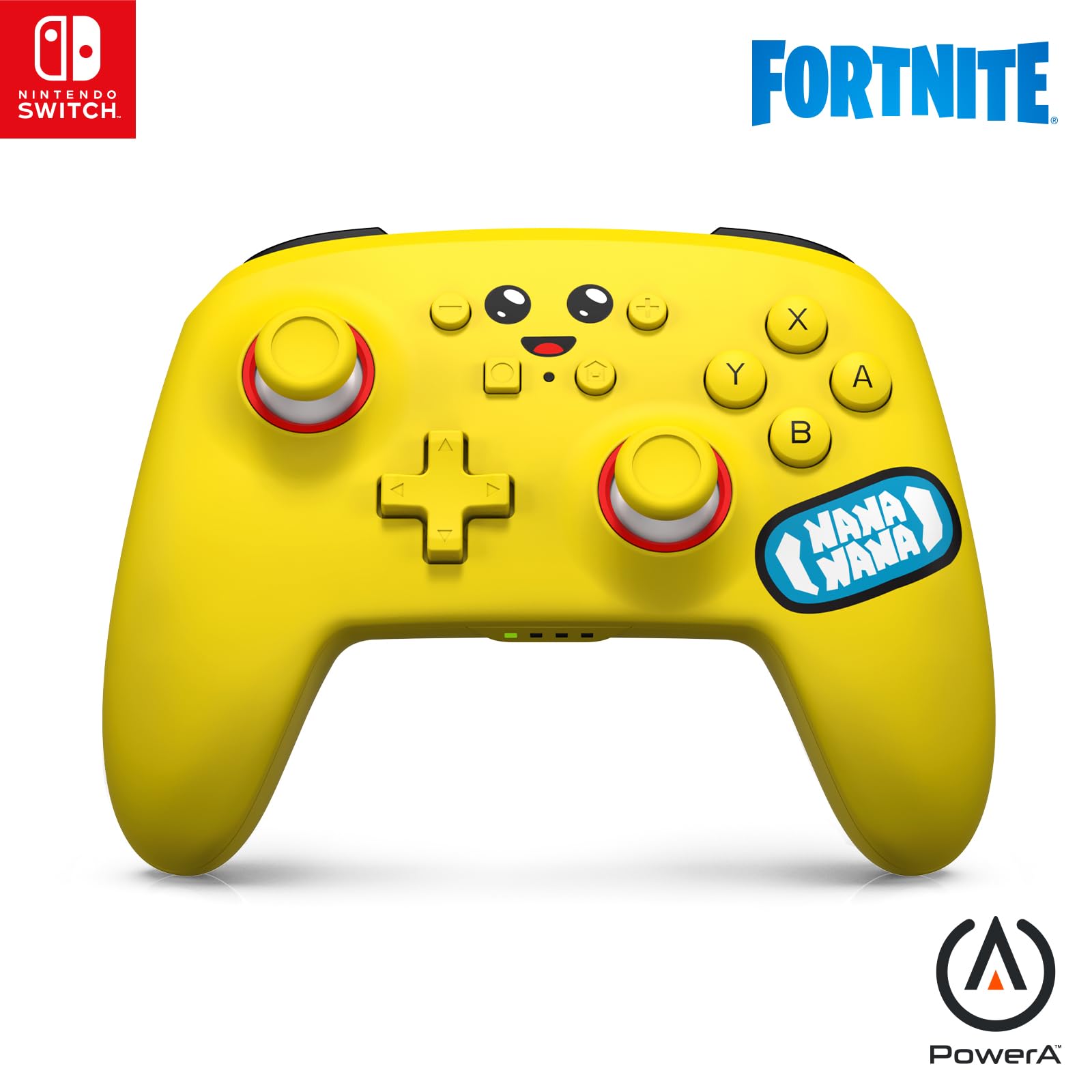 PowerA Enhanced Wireless Controller for Nintendo Switch – Fortnite Peely Edition | Compatible with Switch OLED, Switch Lite & Original Models | Bluetooth Gamepad with Bonus Virtual Item | Perfect for Fortnite Gaming & Multiplayer Sessions