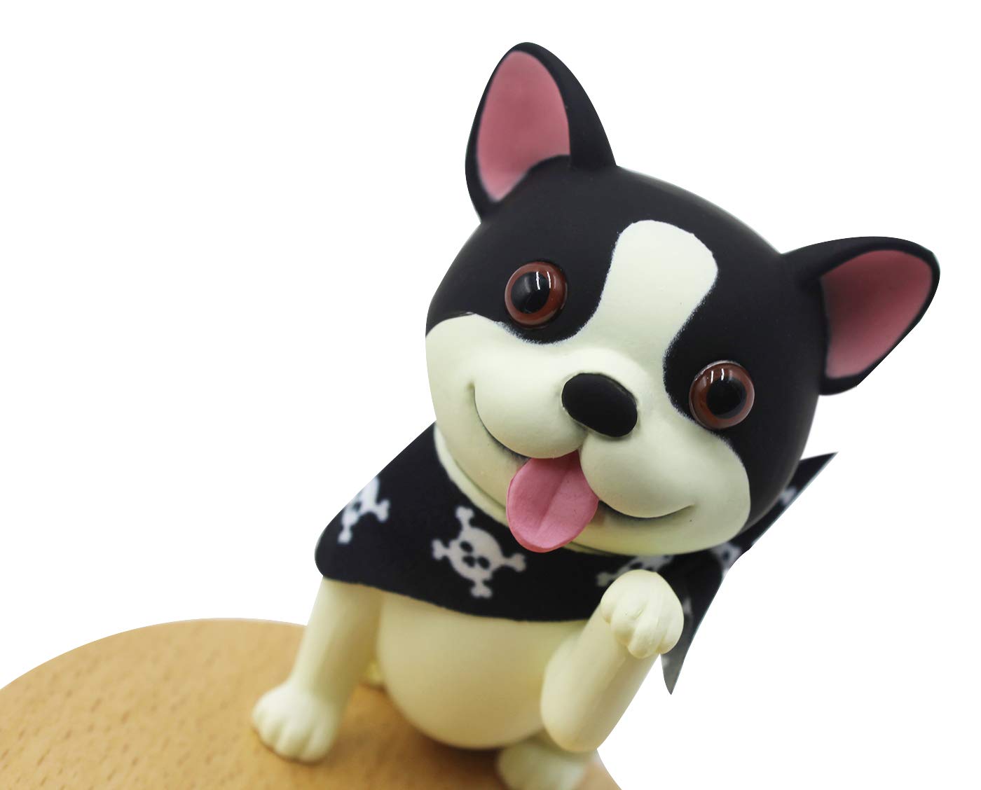 Wooden Dog Phone Stand - Cute Animal Cell Phone Holder for Desk, Smartphone & Mobile Device Organizer - Perfect for Home Office, Bedside, or Gift