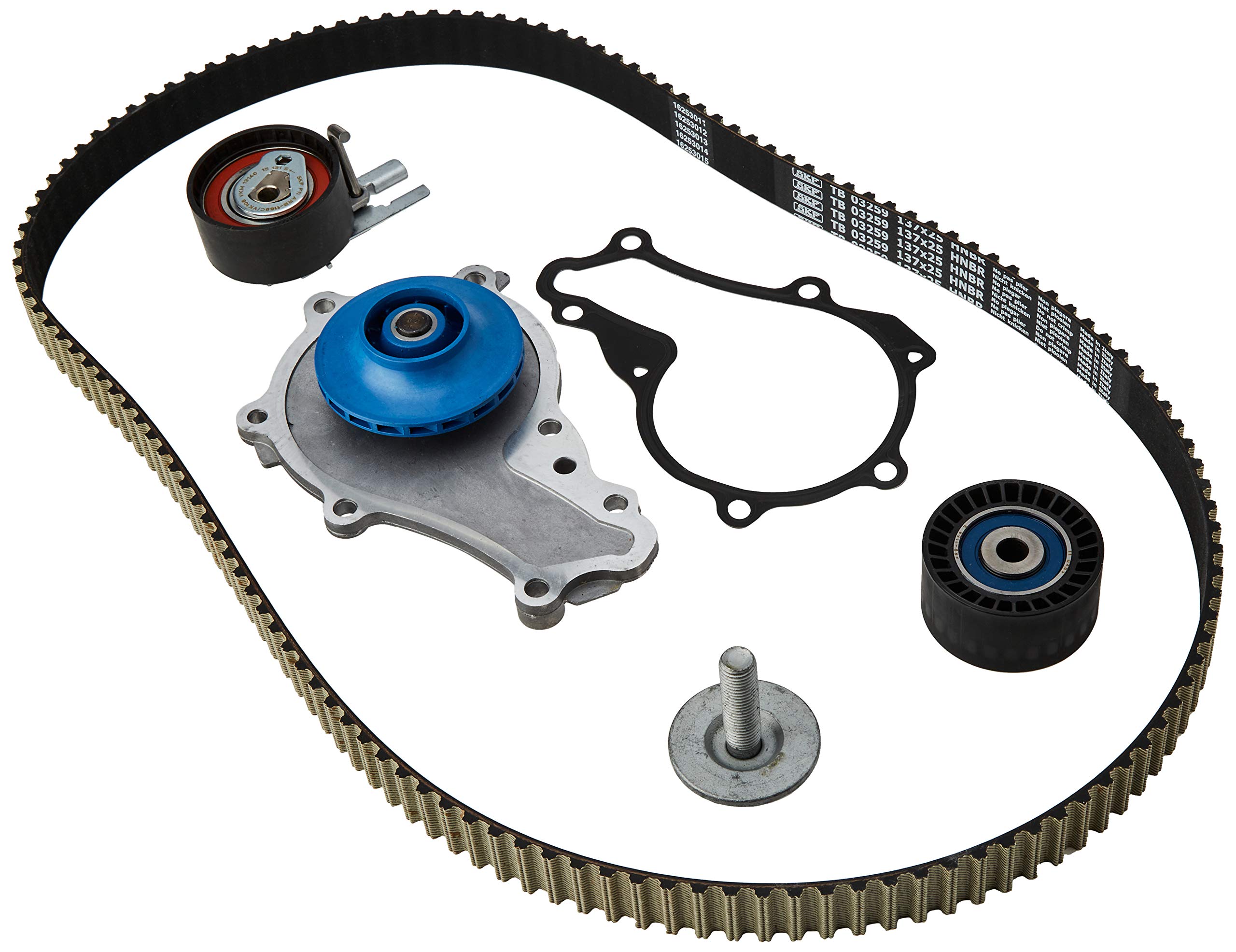 SKF VKMC 03259 Timing Belt & Water Pump Kit - Premium Replacement for Ford, Chevy, Dodge - Durable Black Belt & Pump Combo - Perfect for Engine Maintenance & Performance Upgrades