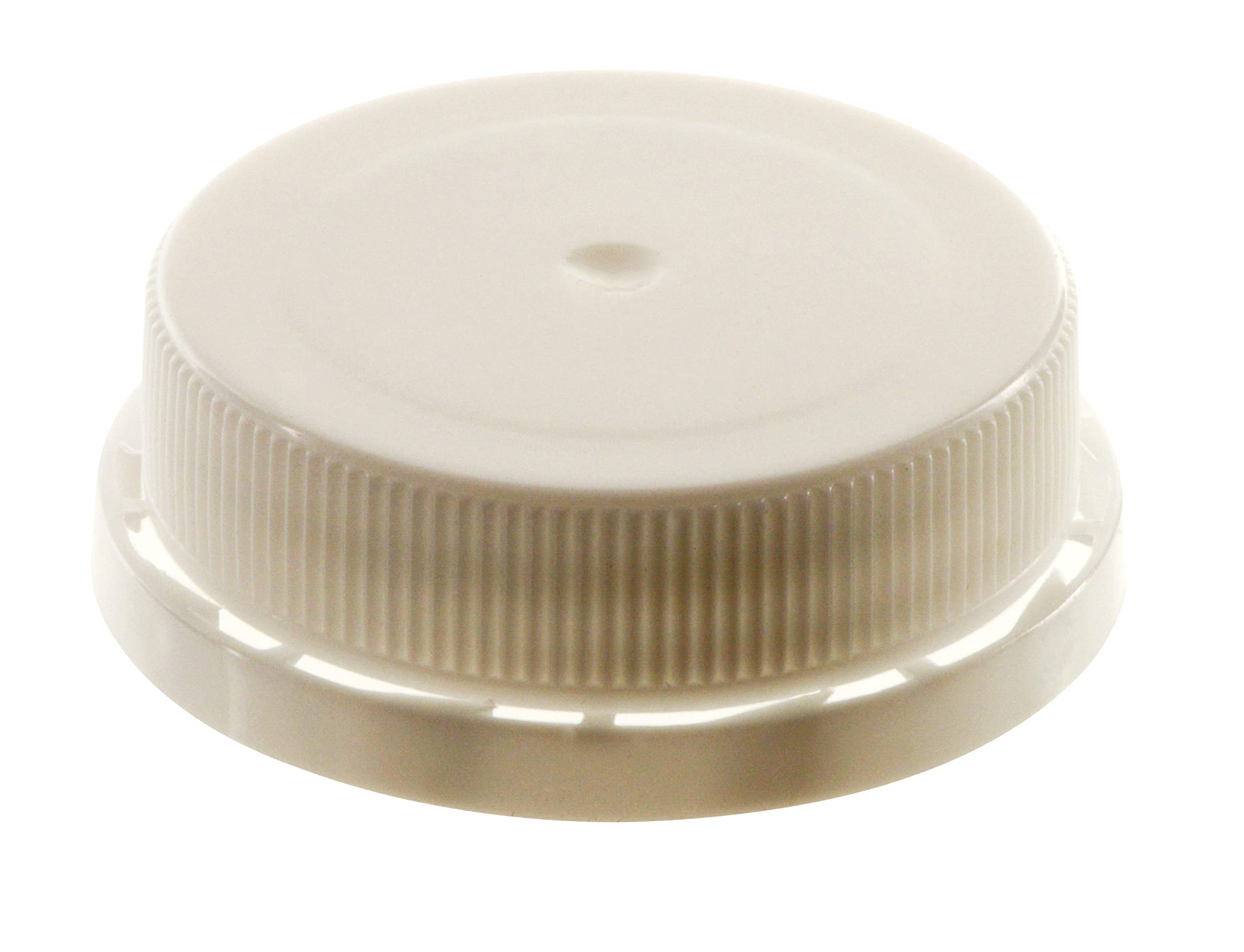 EcoQuality 38MM White Tamper Evident Ratchet Caps & Lids for Plastic Juice Bottles - 50 Pack | Leak-Proof Seal for Smoothies, Fresh Squeezed Juices & Beverage Containers | Ideal for Home, Restaurant & Commercial Use