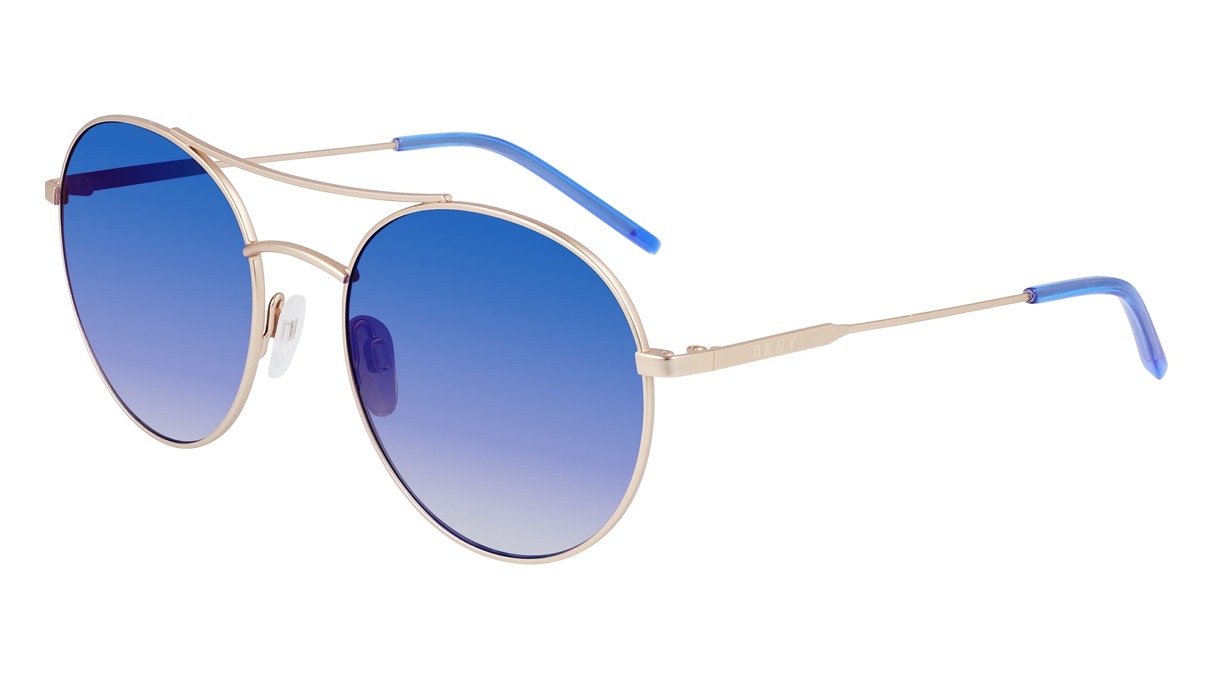 DKNY Women's Dk305s Round Sunglasses - Classic UV Protection Fashion Sunglasses for Women, Perfect for Driving, Beach & Outdoor Activities