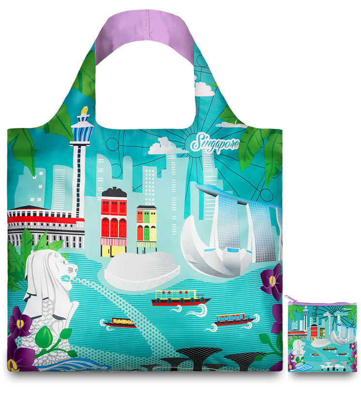 LOQI URBAN Collection Tote Bag - Stylish & Durable Reusable Shopping Bag for Groceries, Travel & Everyday Use