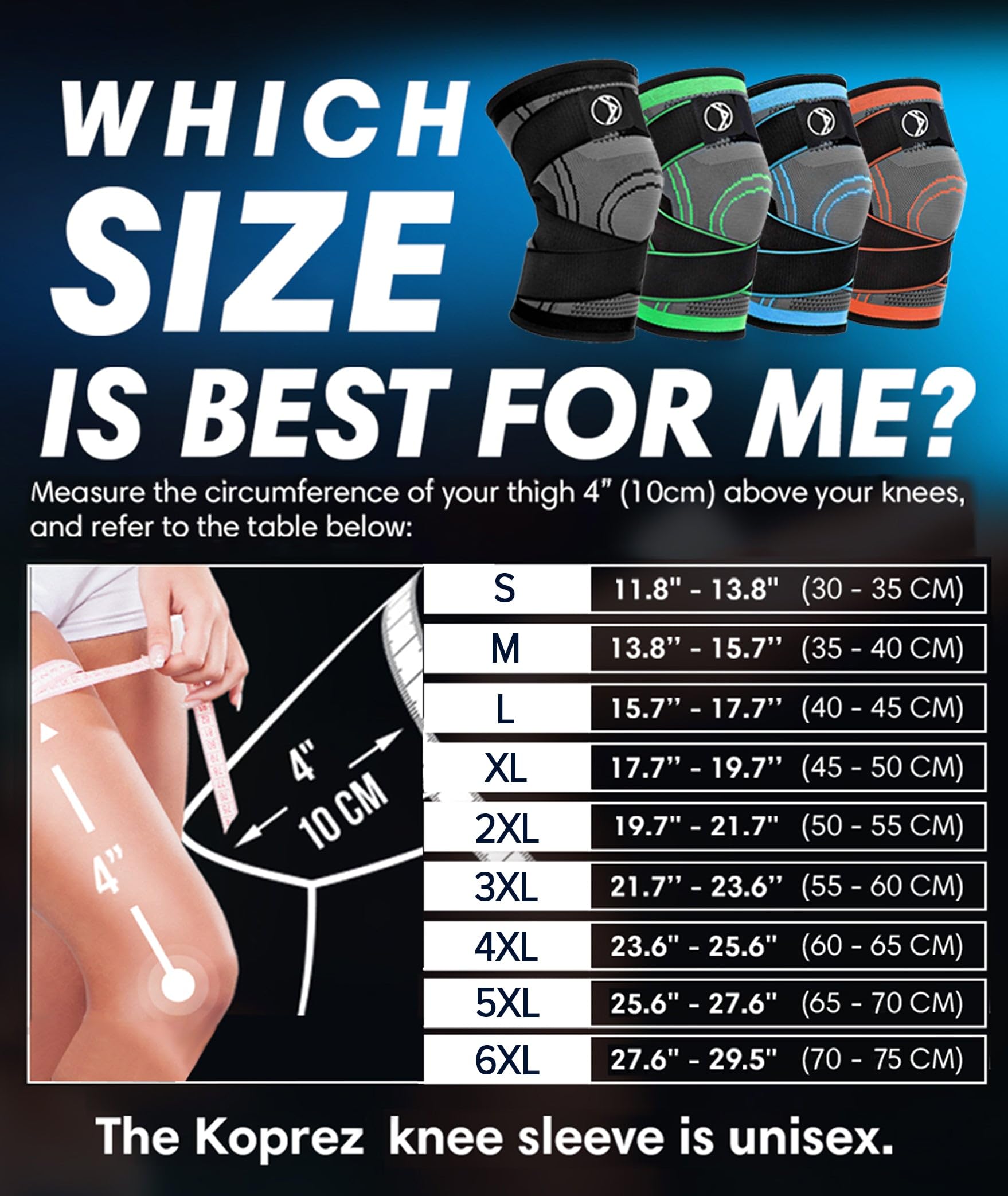 Best Knee Compression Sleeve for Men & Women - Breathable Knee Brace Support for Pain Relief, Arthritis, Running & Sports - Ideal for Workouts, Hiking, Basketball & Joint Protection