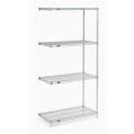 Nexel Poly-Z-Brite 5 Tier Heavy Duty Wire Shelving Unit - 48