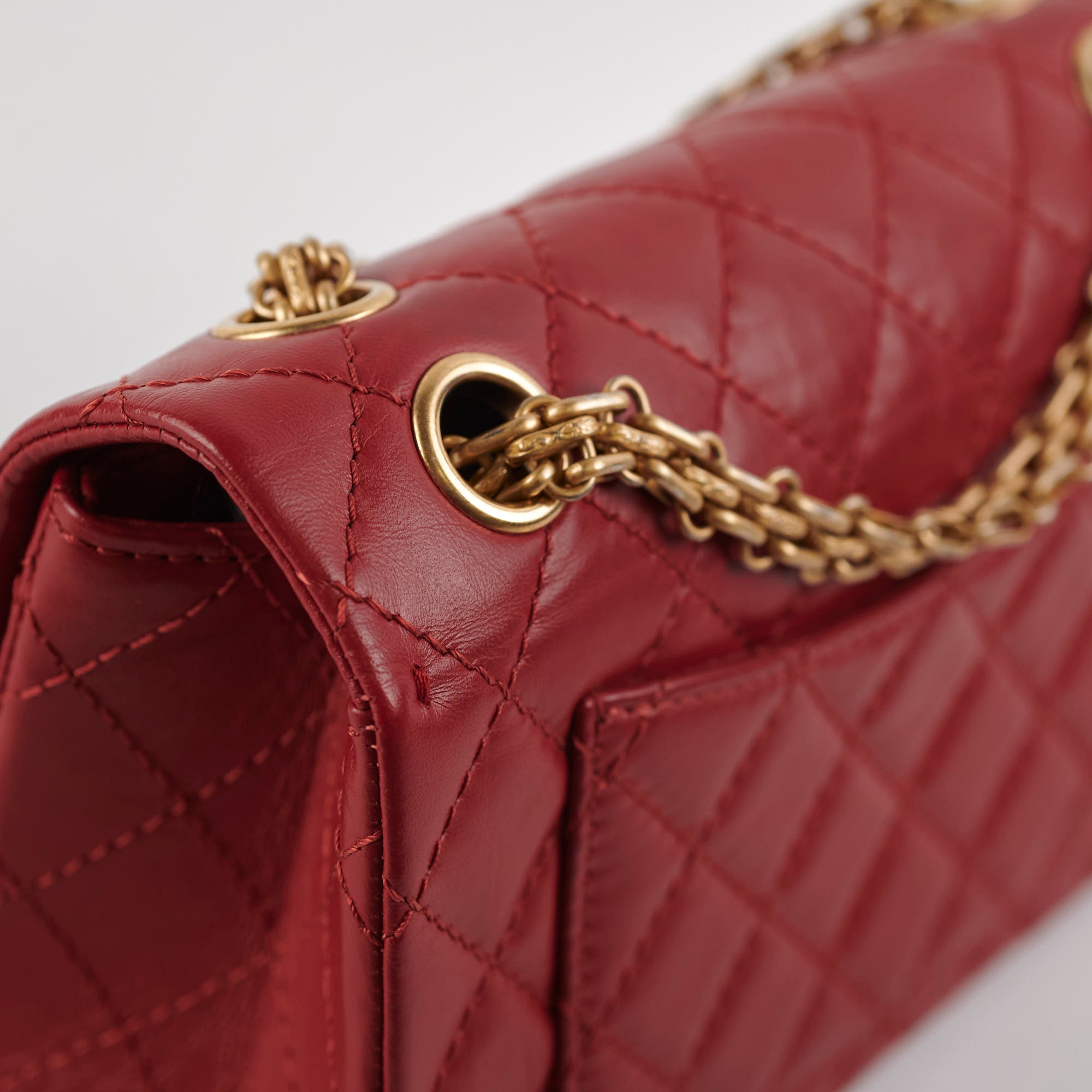 Chanel Mini Reissue 2.55 Flap Bag Red Leather Crossbody Purse - Perfect for Date Night, Parties & Special Occasions