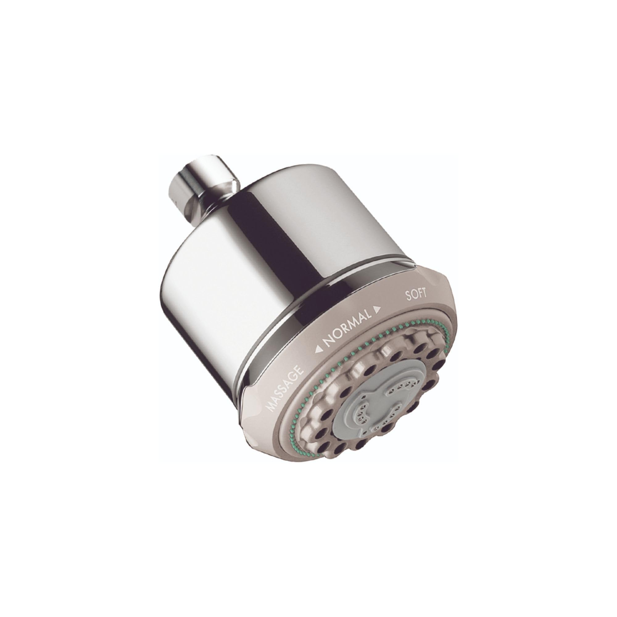 Hansgrohe Clubmaster 4-Inch Easy Clean Shower Head with 3 Spray Modes - Chrome Finish - Pulsating Massage & Soft Spray - QuickClean Technology - Perfect for Modern Bathrooms & Spa-Like Showers (Model 28496001)